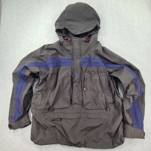 Eddie Bauer Ebtek WeatherEdge Men’s 2XL Rain Pullover Jacket Parka Coat Pockets